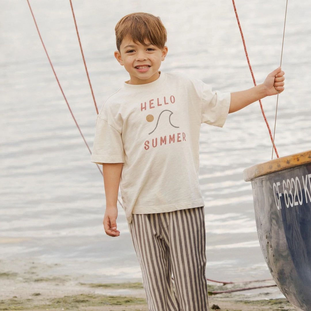 T-Shirt Hello Summer de Rylee &amp; Cru, vêtement enfant