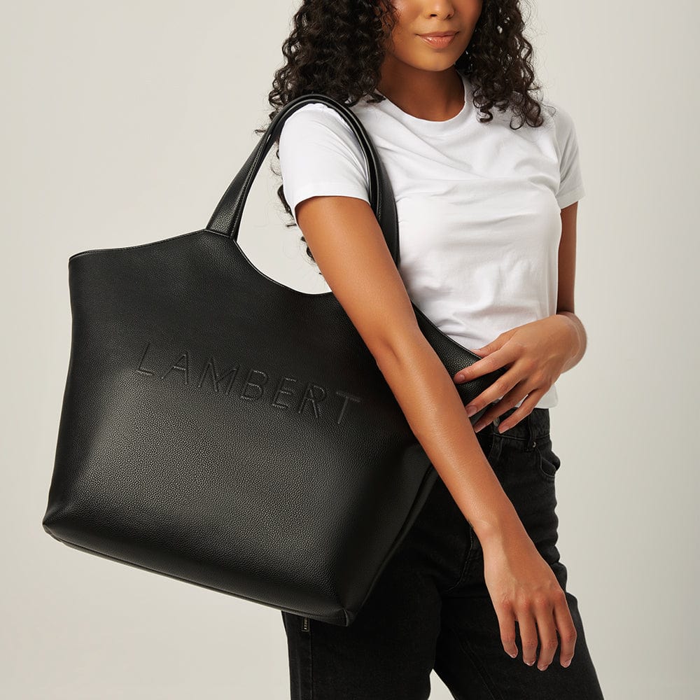 sac fourre-tout noir Sheila Lambert Mlle et Coco