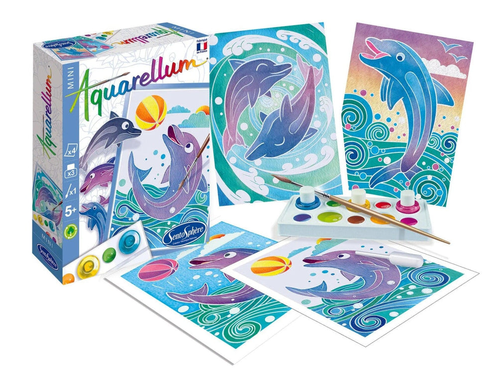 Bricolage - Aquarellum Mini - Dauphins - Sentosphère Sentosphère 
