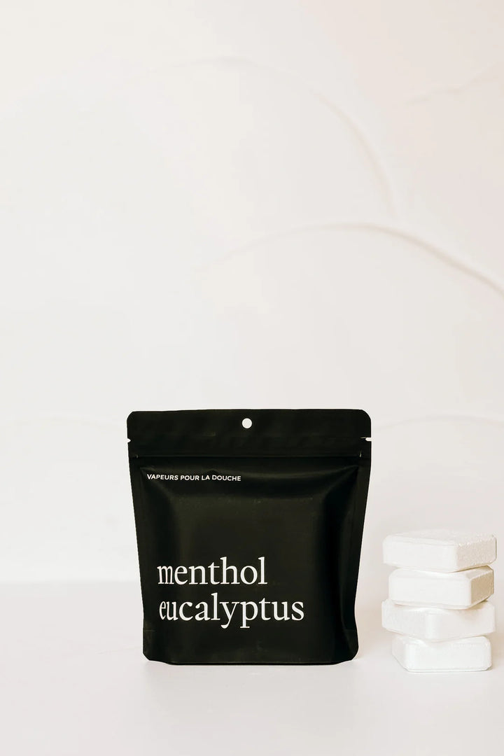 vapeur de douche menthol eucalyptus Marée chandelle Mlle et Coco