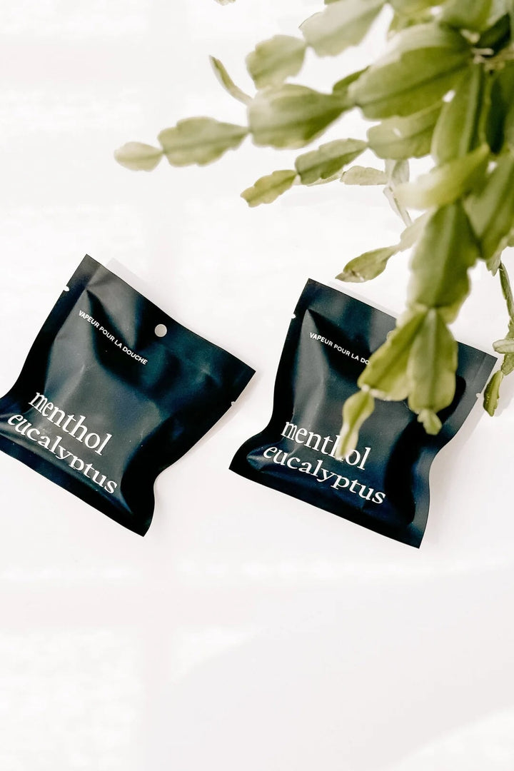 vapeur de douche menthol eucalyptus Marée chandelle Mlle et Coco
