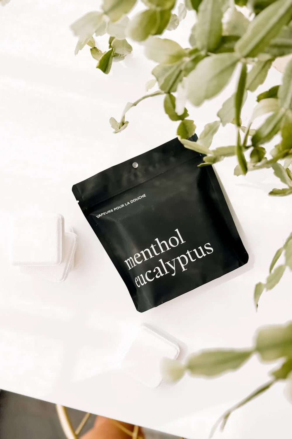 vapeur de douche menthol eucalyptus Marée chandelle Mlle et Coco
