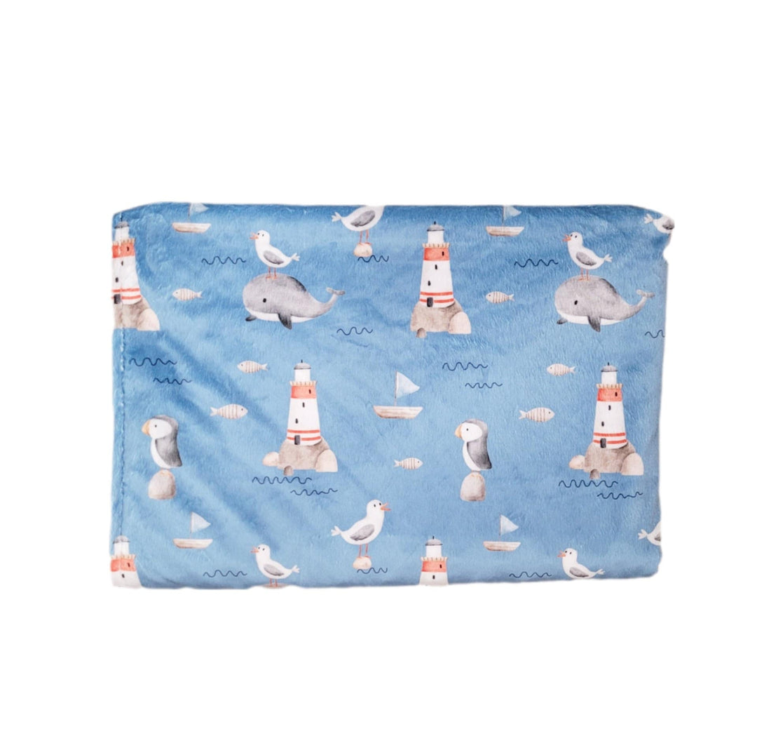 minky couverture a la mer Mlle et Coco accessoire bébé