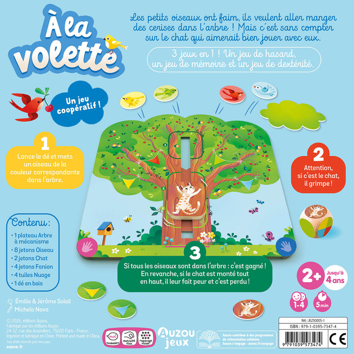 Jeu de société À la volette Auzou Éditions Mlle et Coco