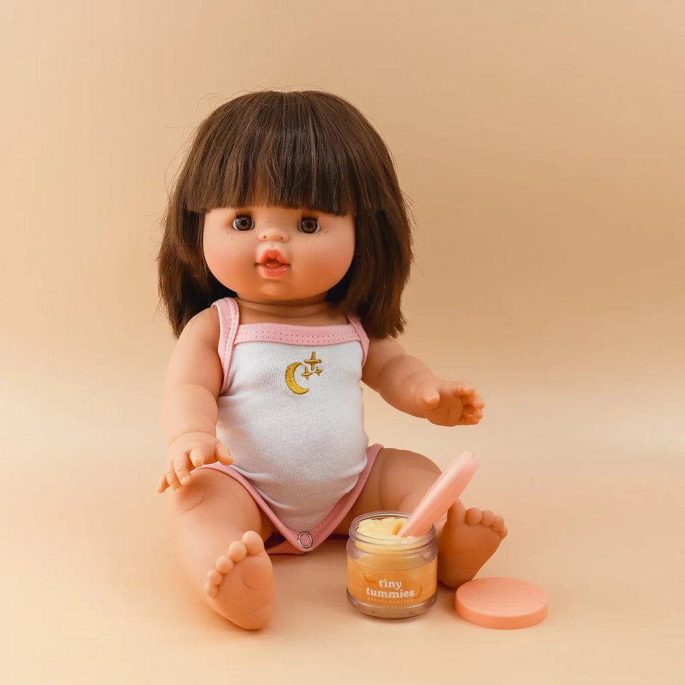 ensemble cuillère purée chocolat jouet accessoire poupée