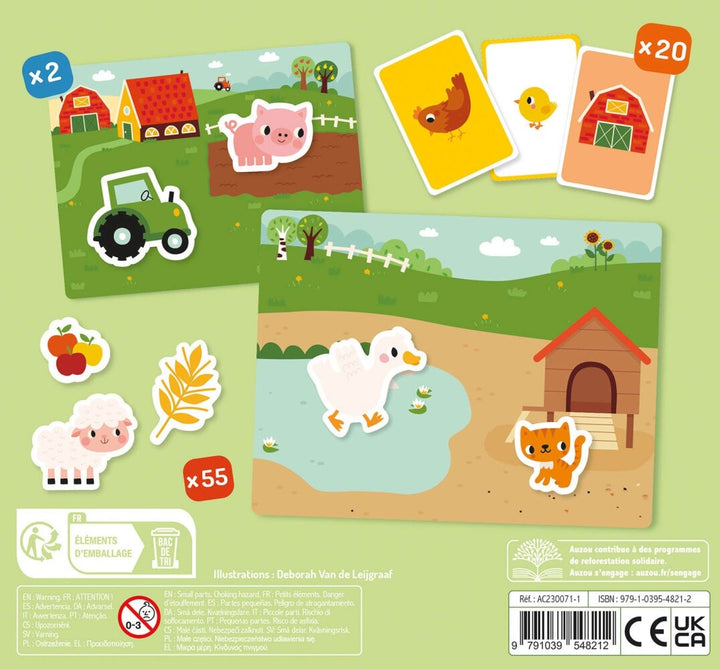 Mon petit coffret aimanté La ferme Auzou Mlle et Coco