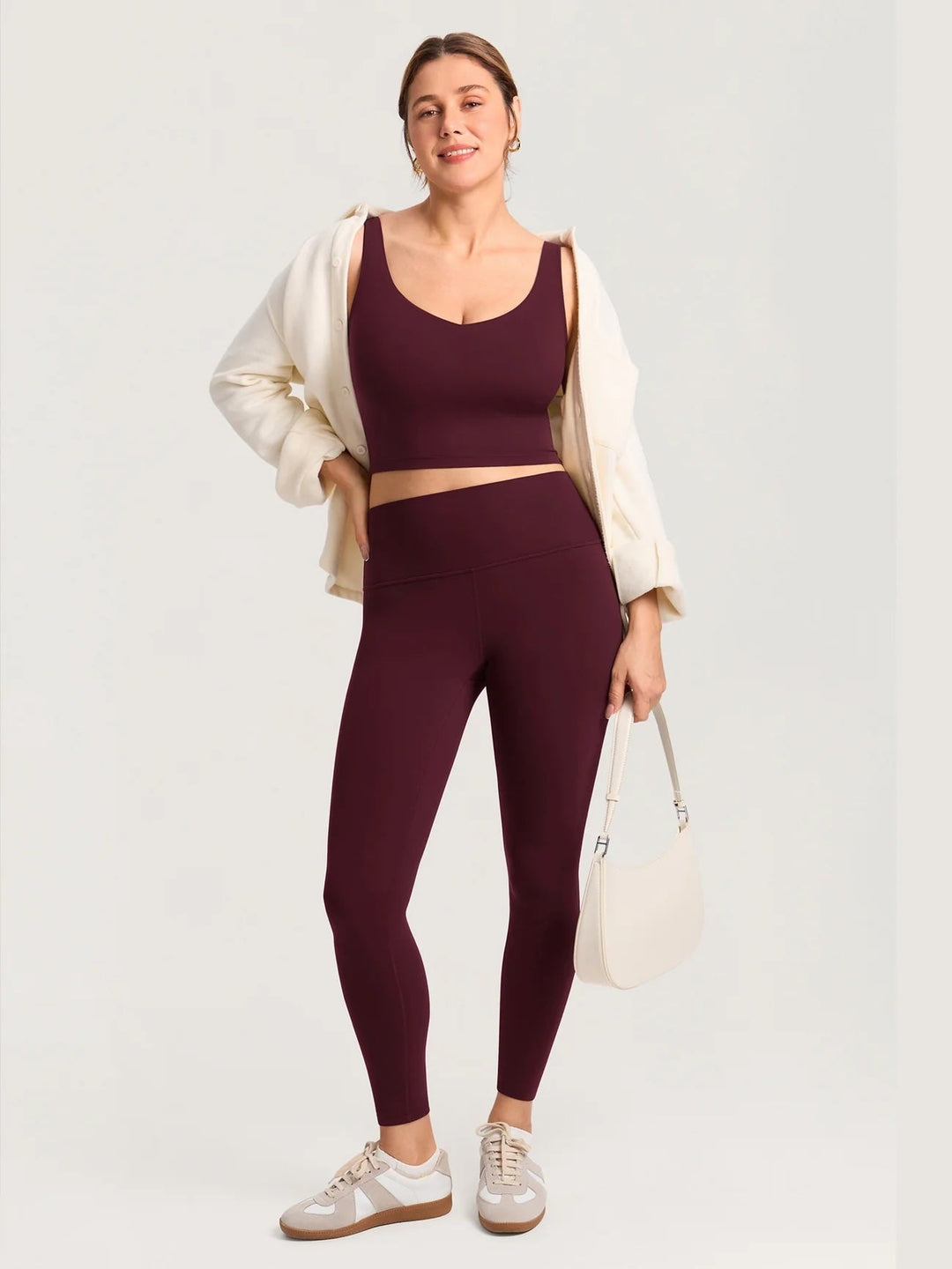 Camisole courte maternité et allaitement Natrelax Plum Momanda