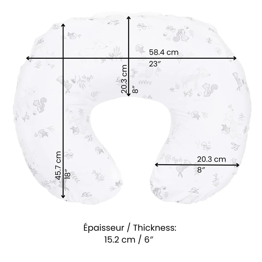 coussin allaitement feuille perlimpinpin accessoire bébé Mlle et Coco