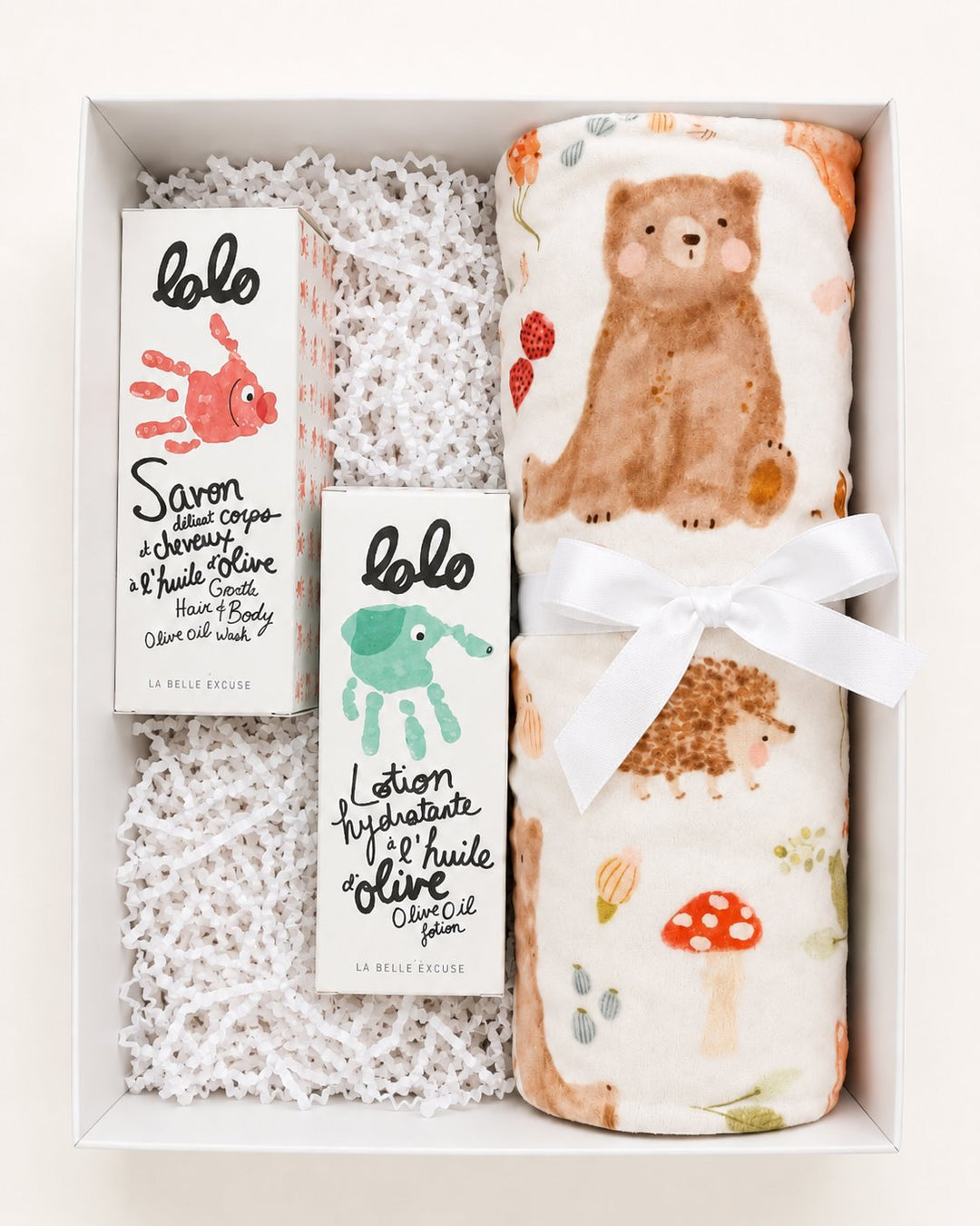Coffret cadeau Lolo et minky amis de forêt Mlle et Coco