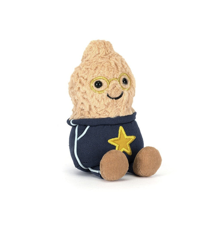 Peluche cacahuète tenue étudiant étoile Jellycat Mlle et Coco