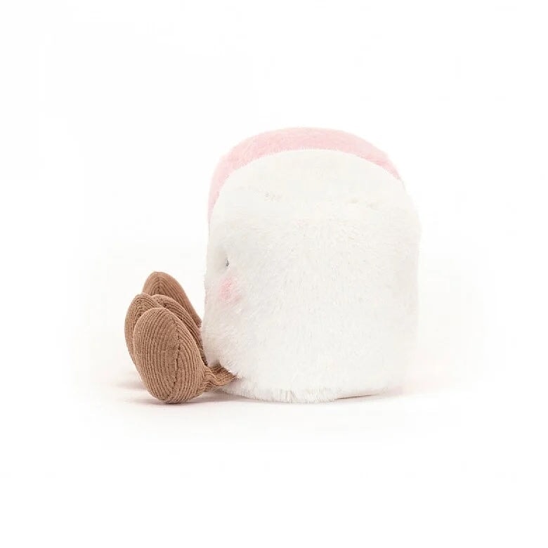 Guimauve rose blanche amusante peluche Jellycat toutou jouet enfant
