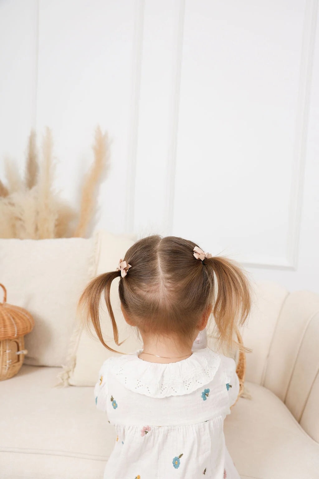 Ensemble de boucles en satin pour fille bébé Ananas Mlle et Coco