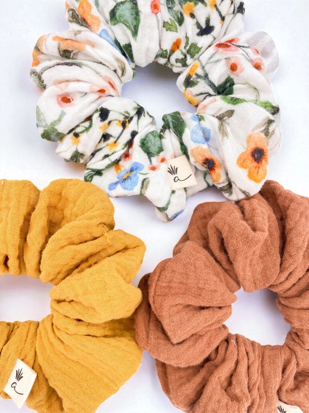 Chouchou coton mousseline Lily Ananas Mlle et Coco