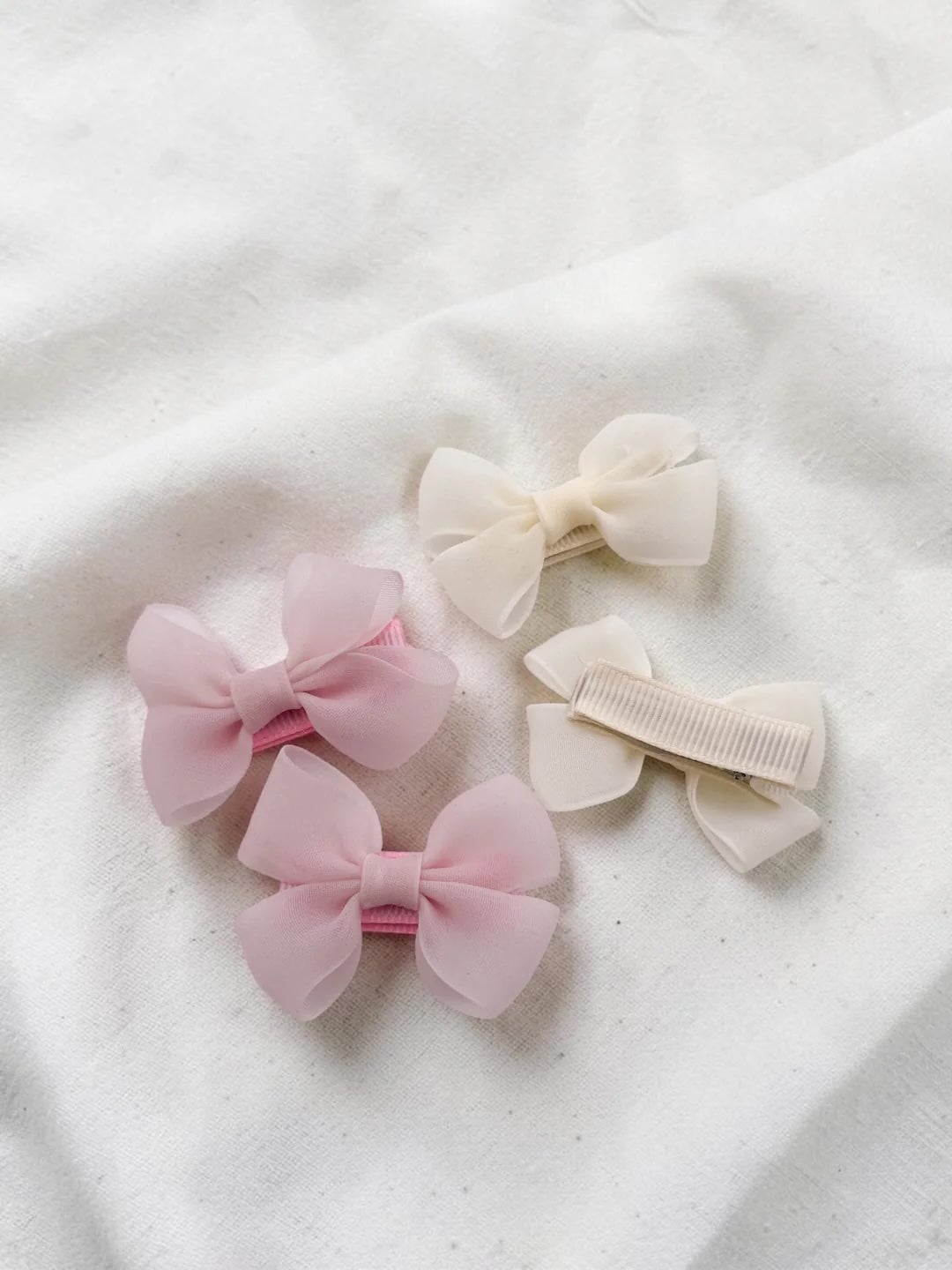 Boucles à cheveux sur pince - Romance ivoire/rose - Ananas &amp; Co. Accessoires vêtements/autres Ananas &amp; Co. 