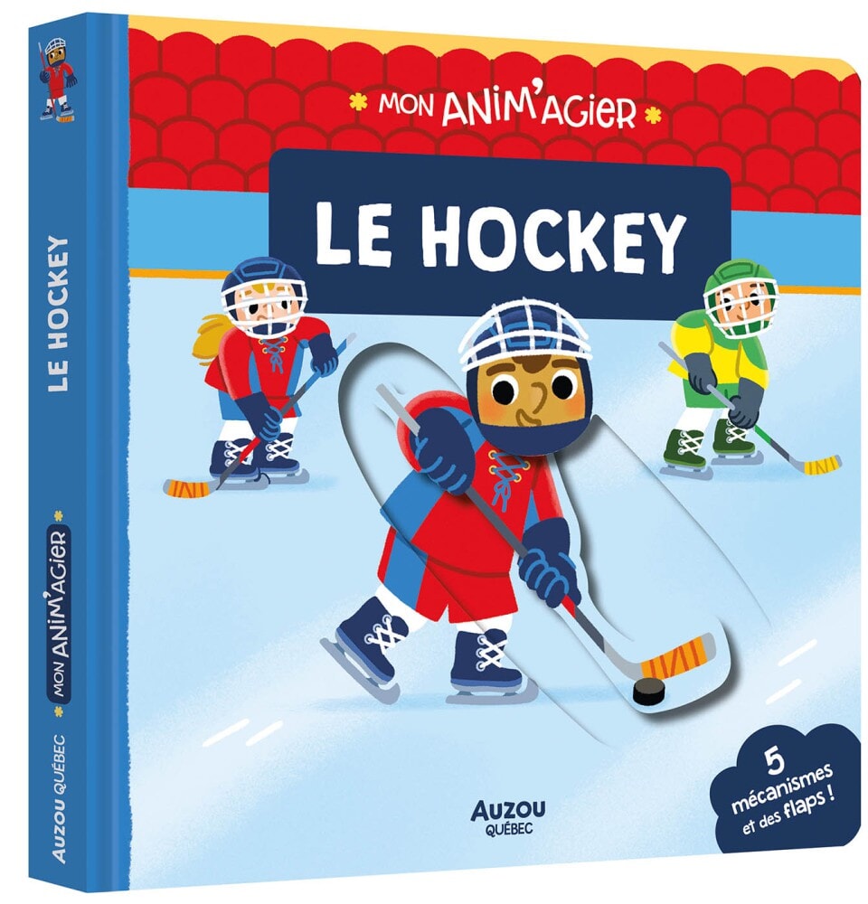 Livre anim'agier Le hockey Auzou Mlle et Coco