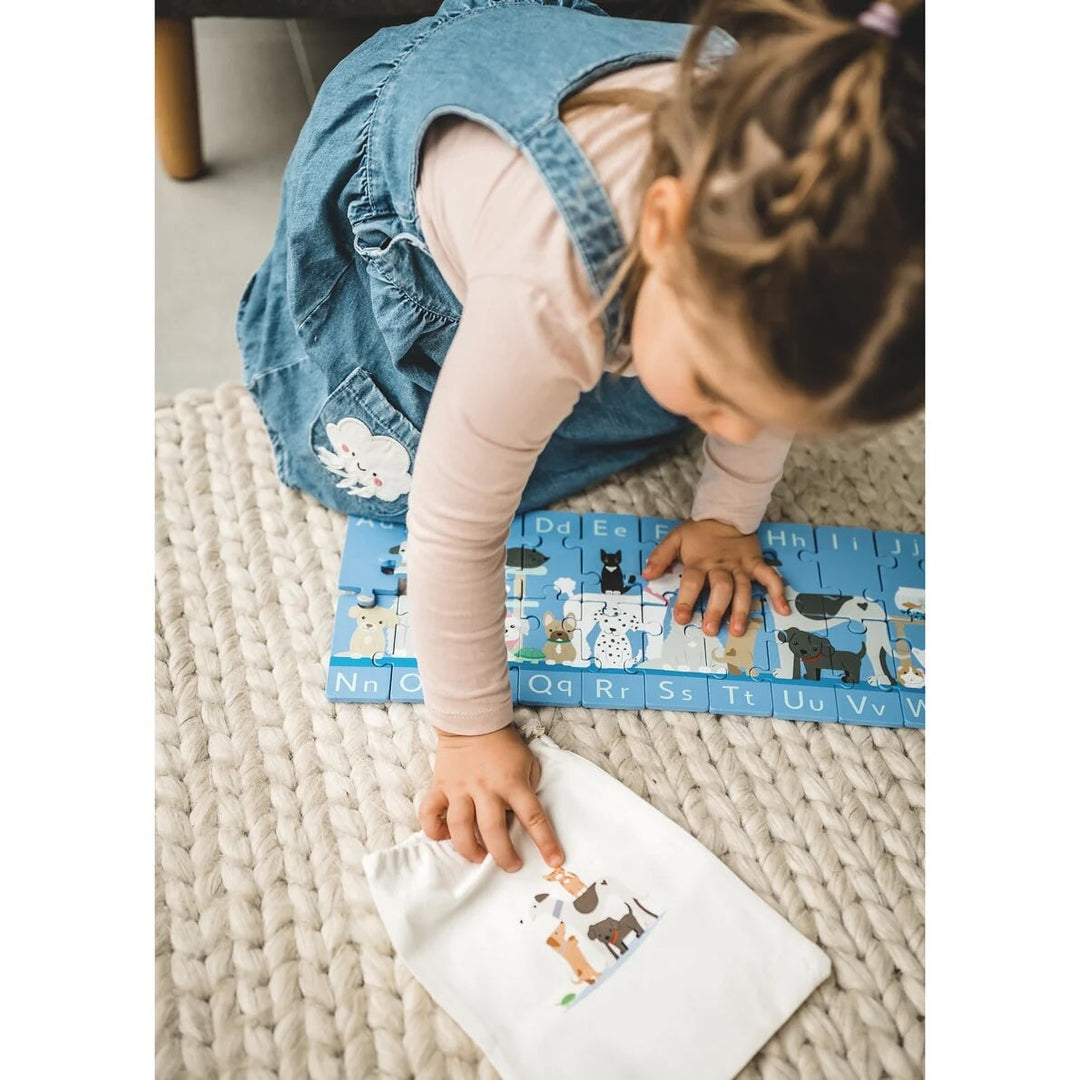 Casse-tête Alphabet animaux de compagnie Orange Tree Toys Mlle et Coco