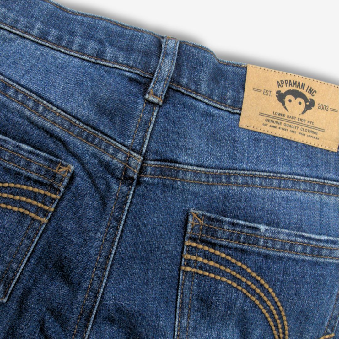 Jeans Appaman pour garçon bleu foncé moyen délavé