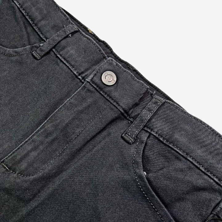 Pantalon coton sergé chino couleur charcoal d&