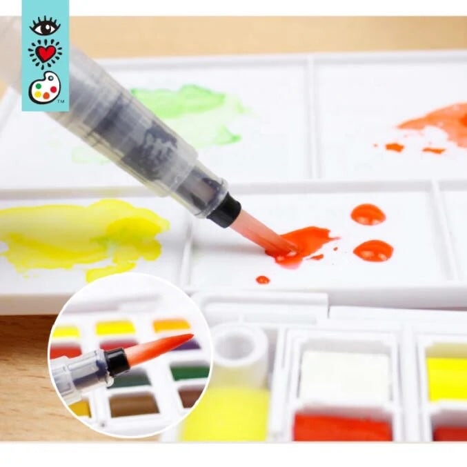 crayon réservoir eau aquarelles Bright stripes Mlle et Coco