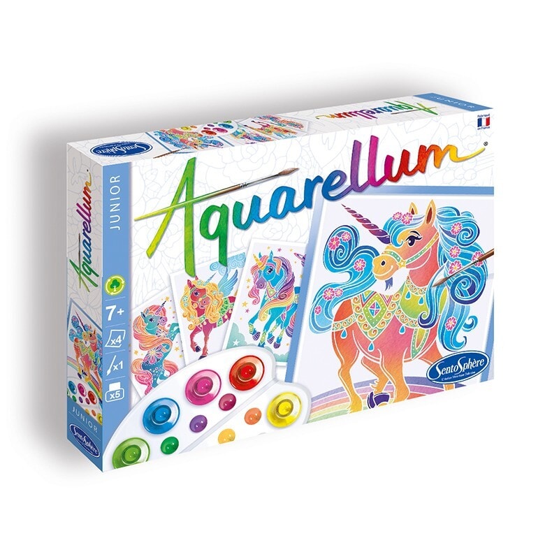 Bricolage SentoShère Aquarellum licorne junior Mlle et Coco