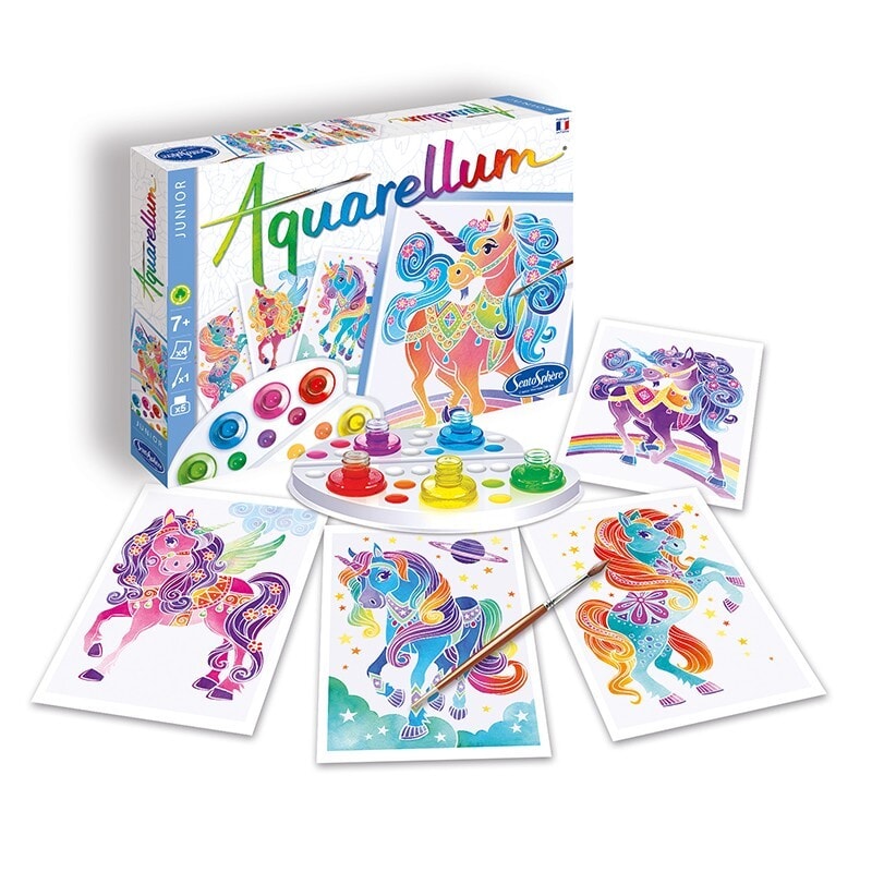 Bricolage SentoShère Aquarellum licorne junior Mlle et Coco