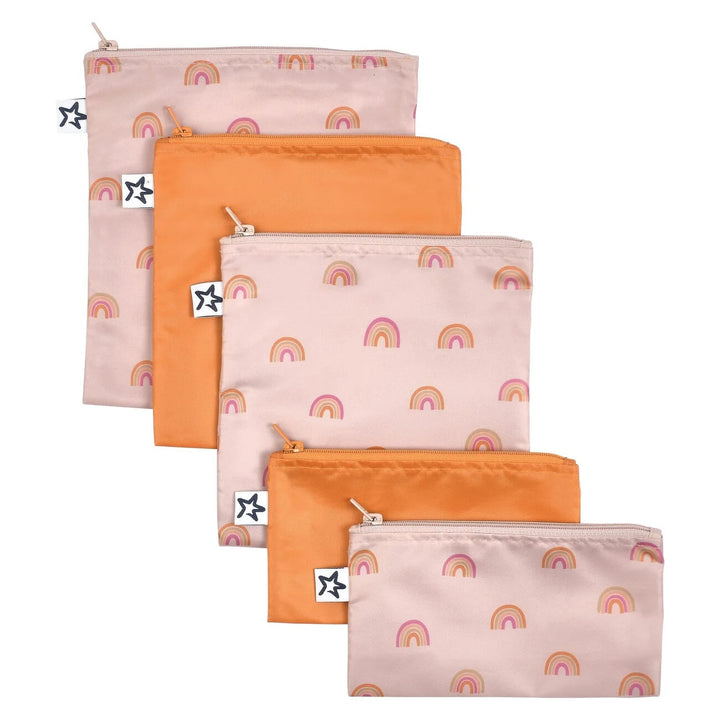 sac réutilisables arc-en-ciel orange Tiny Twinkle accessoire repas