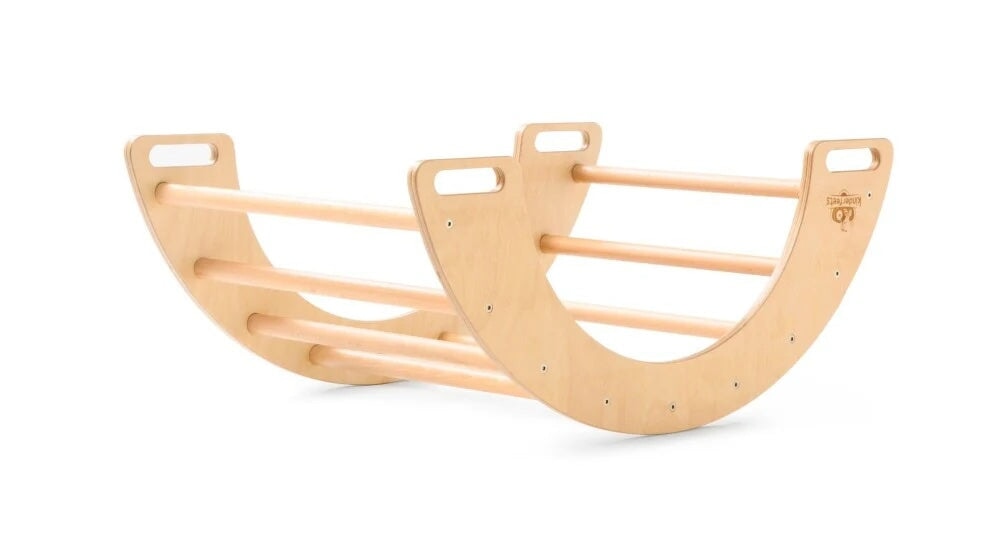 Salle de sport Pikler Arche d'escalade et de bascule en bois Kinderfeets Mlle et Coco