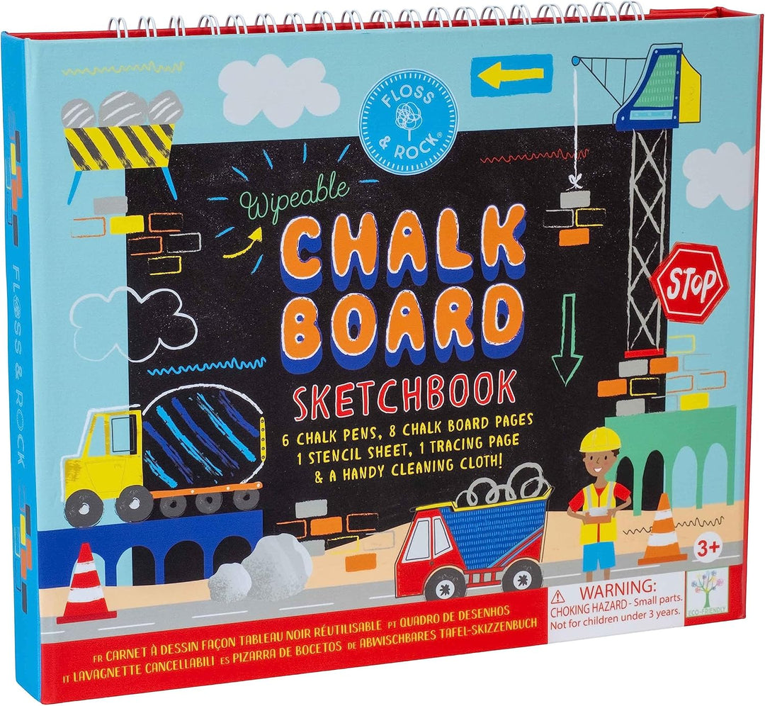 Cahier tableau noir construction Floss &amp; Rock Mlle et Coco