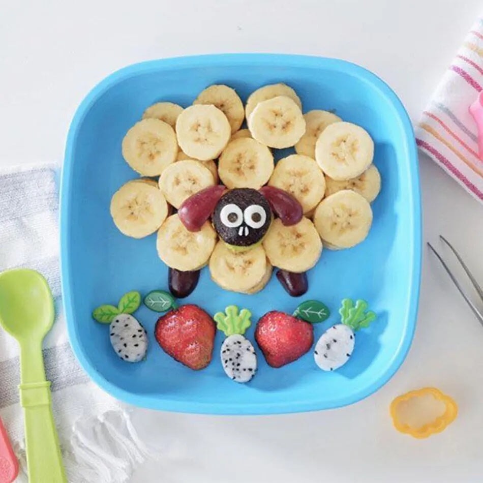 assiette plastique recyclé sauge Replay vaisselle enfant cuisine
