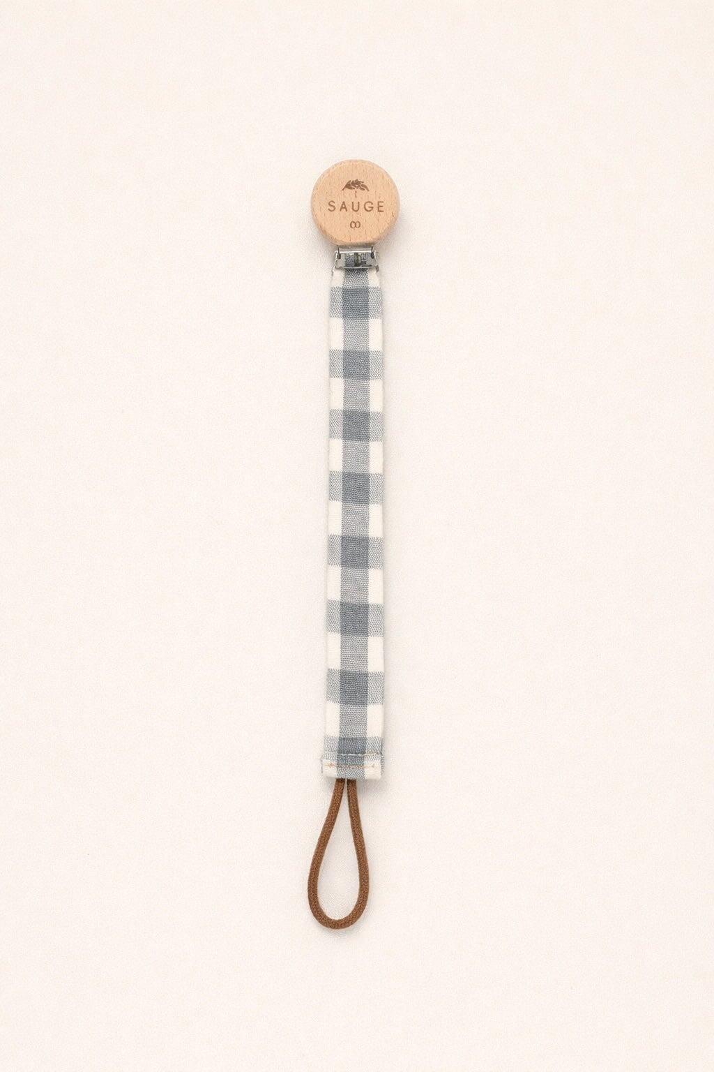 Attache-suce gingham sauge Sauge et co Mlle et Coco
