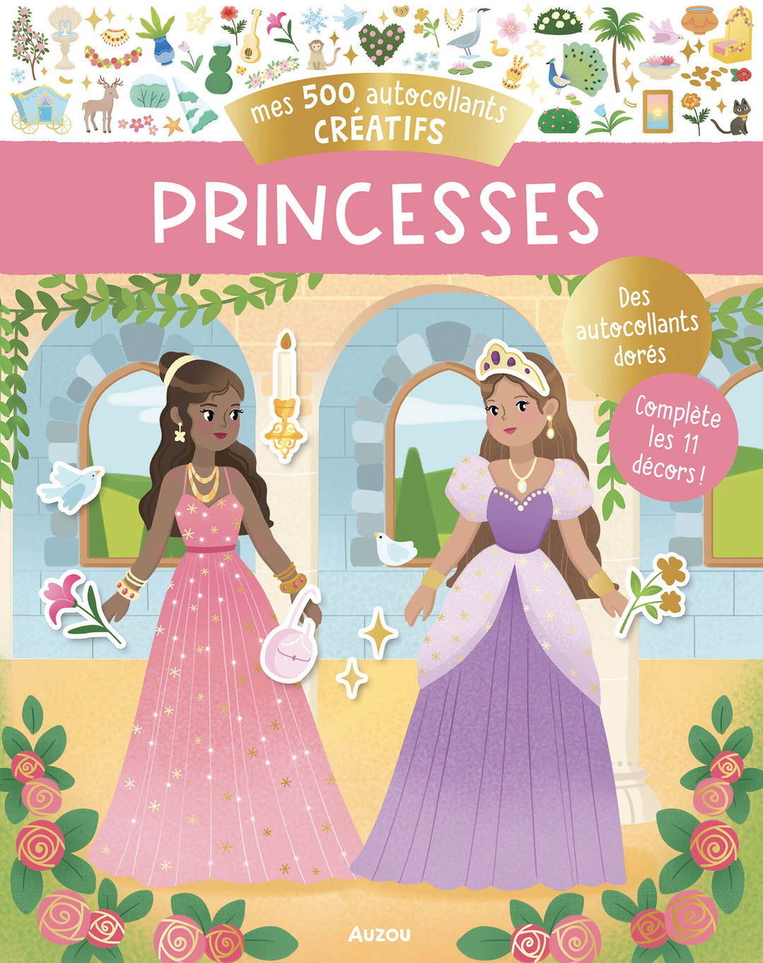 Mes 500 autocollants créatifs Princesses Auzou éditions Mlle Coco