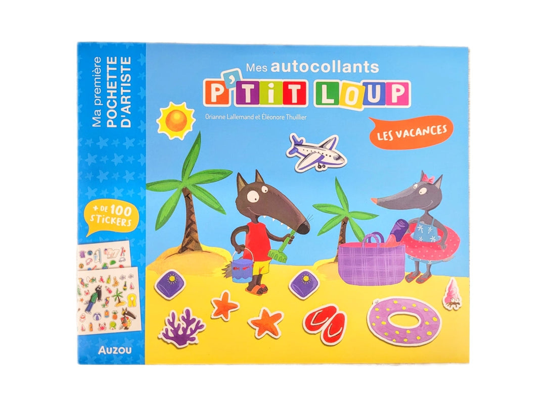 Mes autocollants P'tit Loup Les vacances pochette d'artiste
