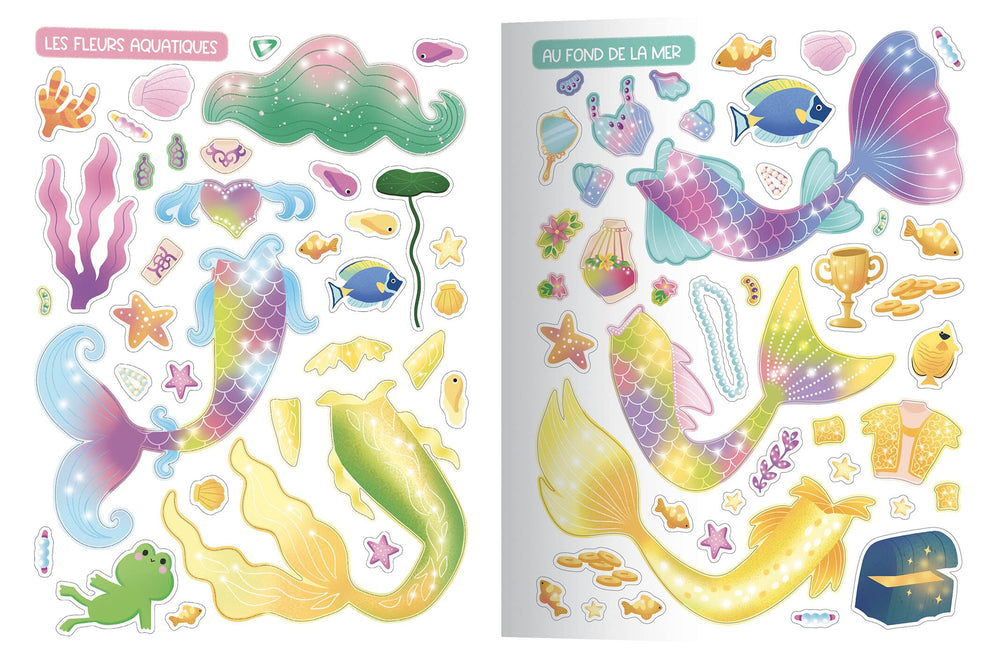 Mes Autocollants Créatifs Sirènes Auzou éditions Mlle et Coco