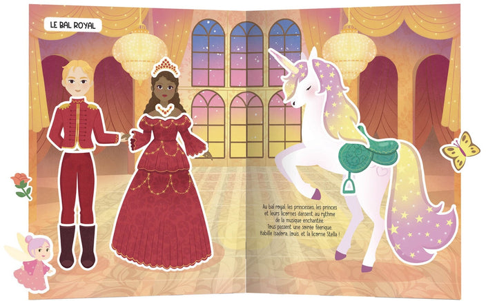 Mes autocollants créatifs licornes et princesses Auzou Mlle et Coco