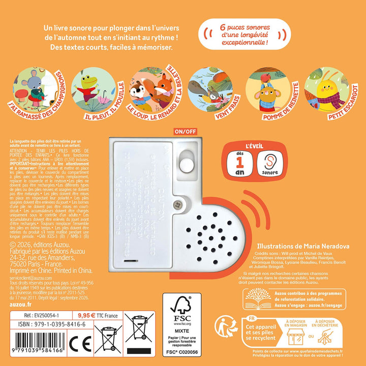 Livre sonore Mes comptines d&