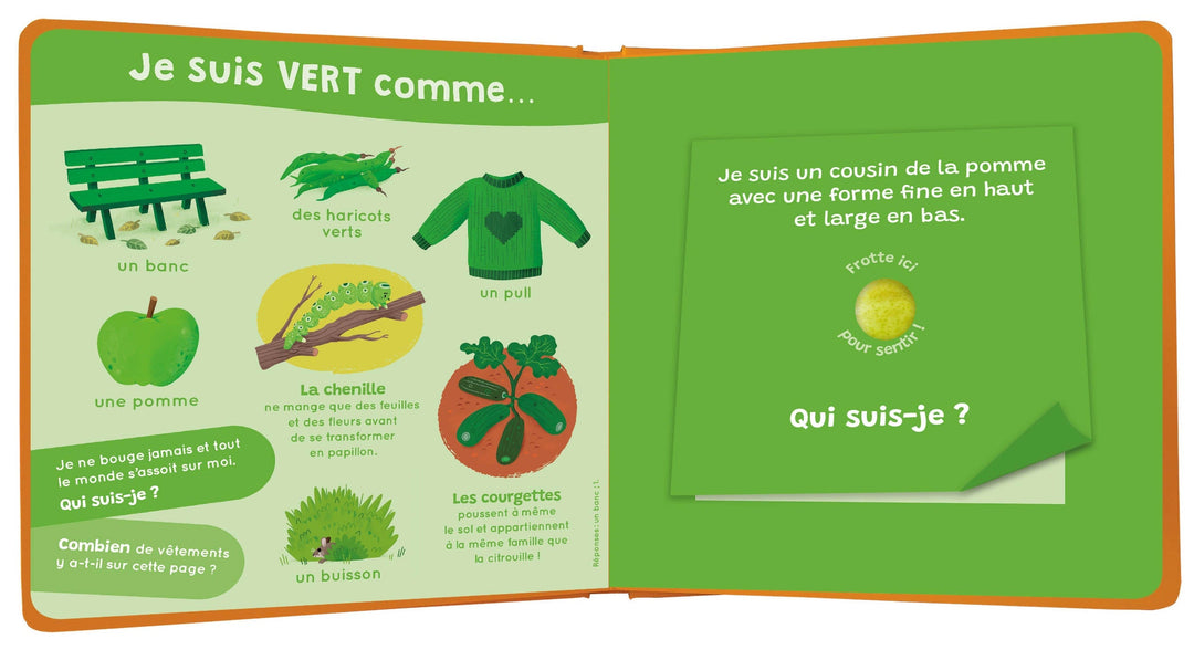 Livre Mon livre des odeurs et des couleurs : L&