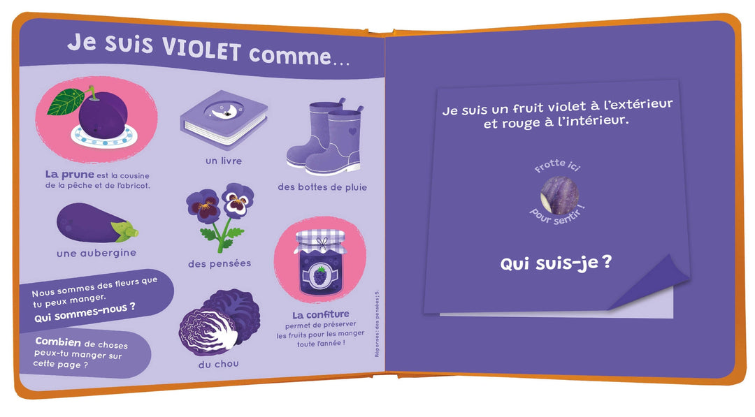 Livre Mon livre des odeurs et des couleurs : L&