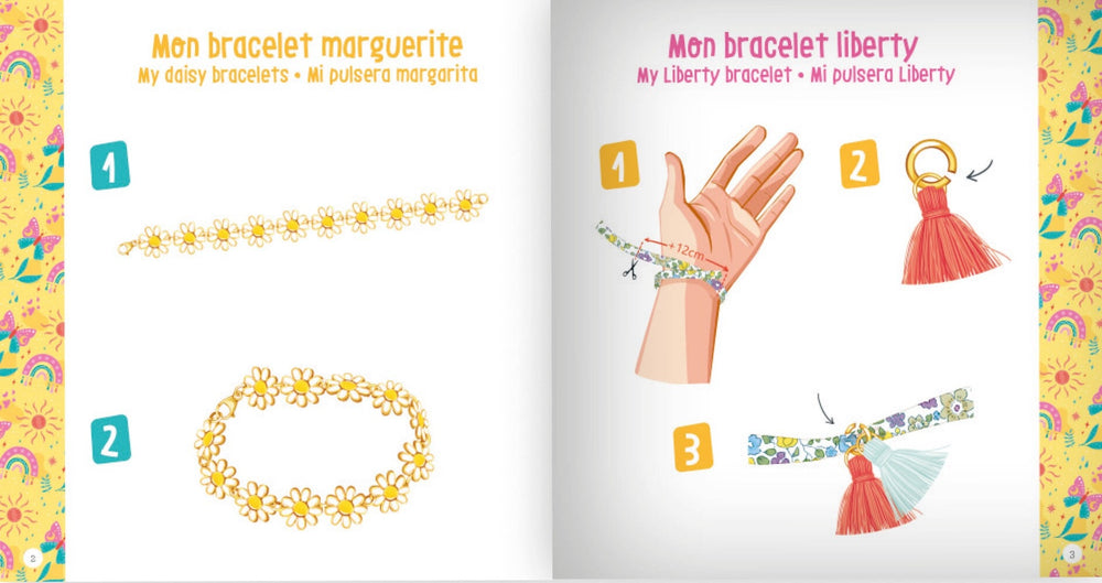mon accumulation de bracelets bohèmes Auzou bijoux Mlle et Coco