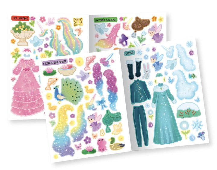 Mes autocollants créatifs licornes et princesses Auzou Mlle et Coco