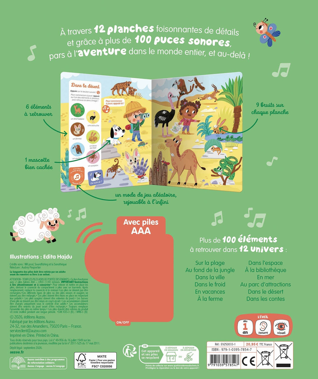 Livre Cherche et trouve des tout-petits sonore : À l&