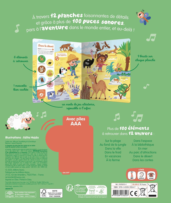 Livre Cherche et trouve des tout-petits sonore : À l&
