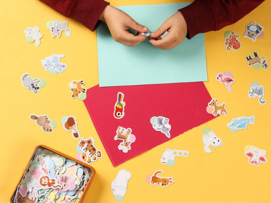 Ma pochette de 100 gommettes Bébés animaux Auzou éditions Mlle et Coco