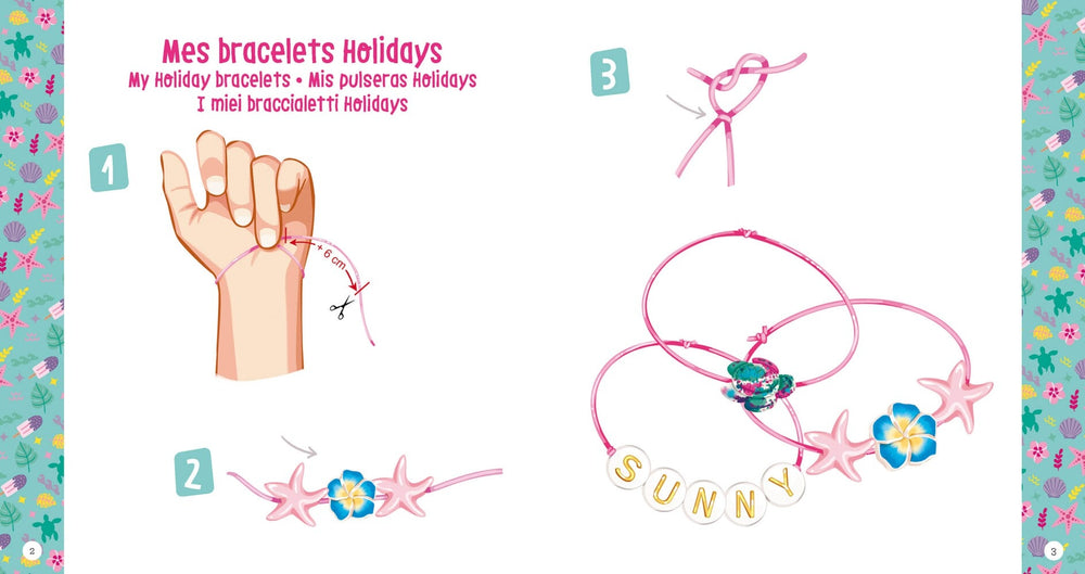Bricolage Bracelets Holidays Auzou Édition Mlle et Coco