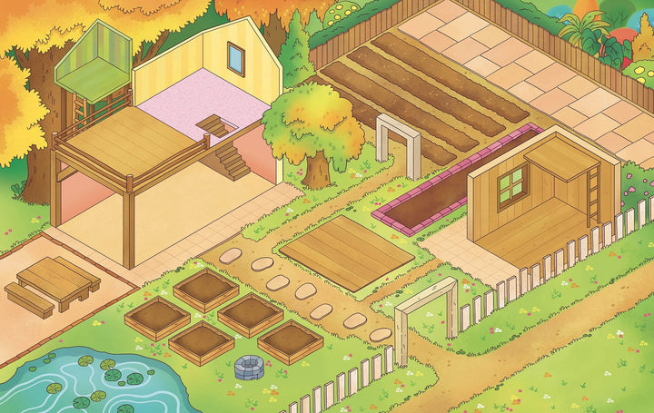 Mon univers cosy - mes petits potagers - Un univers géant à composer ! Auzou Éditions Mlle et Coco