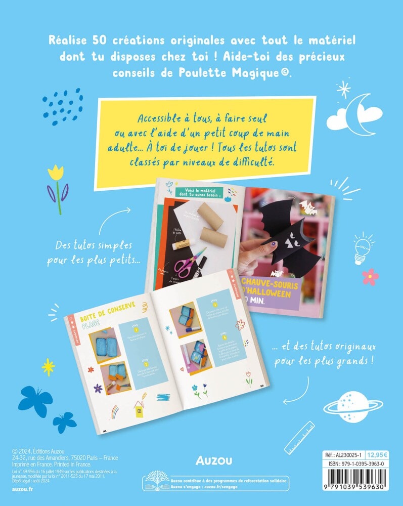 Mes 50 créations à faire à la maison  Poulette Magique