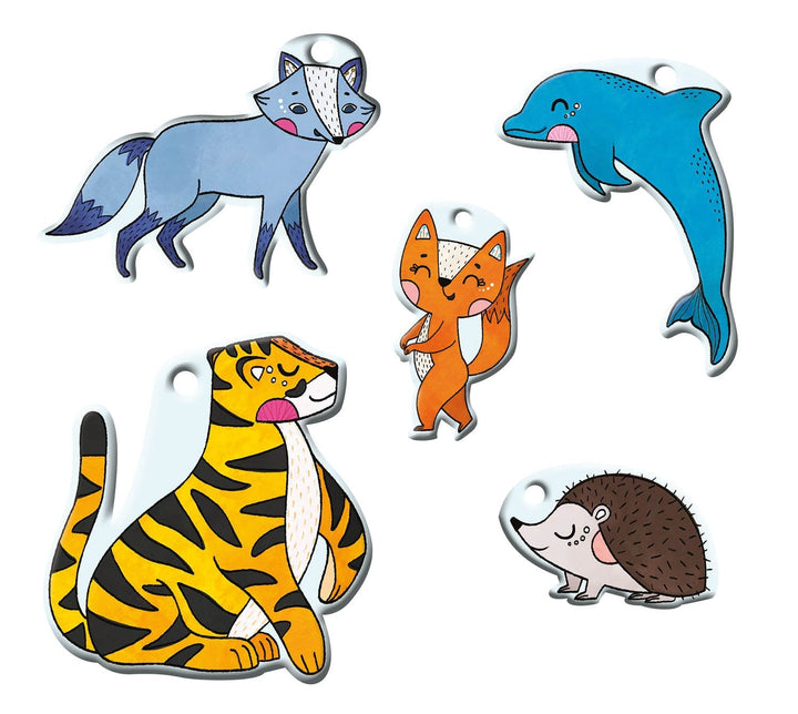 mes créations en plastique fou animaux auzou Mlle et Coco