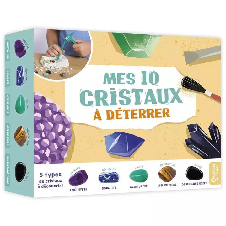 auzou jeu géologue mes 10 cristaux à déterrer 