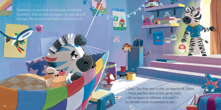 Livre Zélie et les émotions du soir Auzou éditions Mlle et Coco