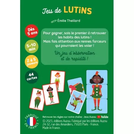 jeu de lutin carte auzou activité famille observation rapidité
