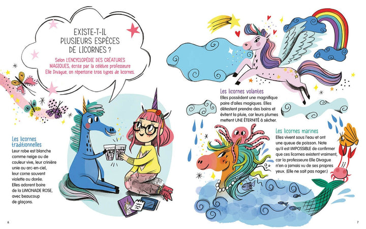 livre les licornes font-elles pipi Auzou Mlle et Coco